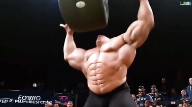 Mohutní olympijští vzpěrači podle AI