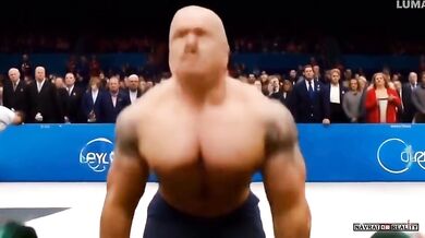 Mohutní olympijští vzpěrači podle AI