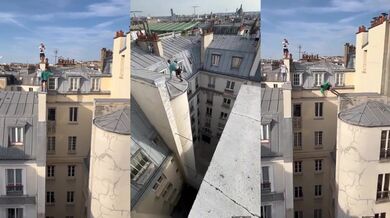 Nebezpečný parkour v Paříži