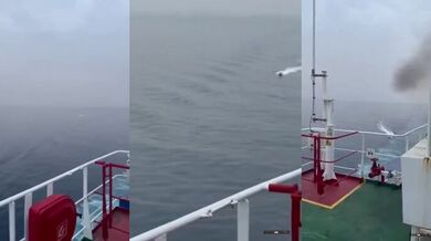 Sestřelení kamikaze lodi