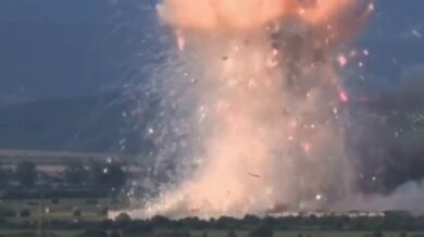 Výbuch továrny na ohňostroje v Bulharsku