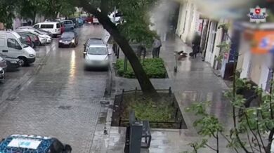 Vyděšený pes skočil z okna během bouřky a srazil ženu k zemi