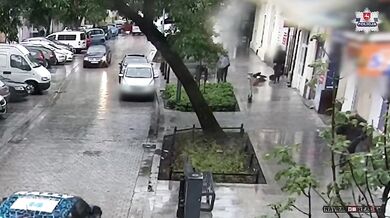 Vyděšený pes skočil z okna během bouřky a srazil ženu k zemi