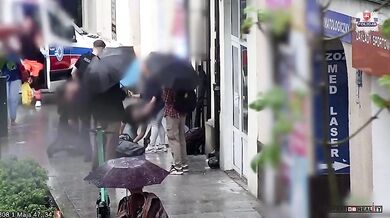 Vyděšený pes skočil z okna během bouřky a srazil ženu k zemi