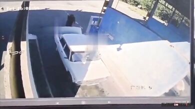 Výbuch lahve se zemním plynem při tankování