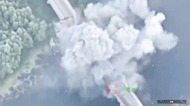 Ukrajinská invaze ničí klíčový ruský most