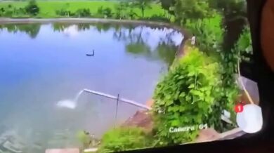 Rybář zasažený elektrickým proudem