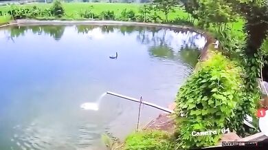 Rybář zasažený elektrickým proudem