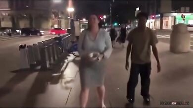 Skejťák vs. chodkyně