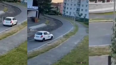 Česká blbka za volantem