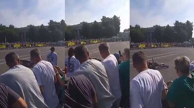 Nepovedený kaskadérský kousek na motorce