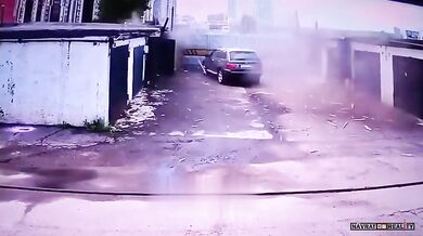 Výbuch plynu v garáži