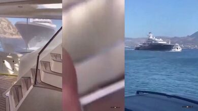 Dramatická kolize superjachet v Turecku