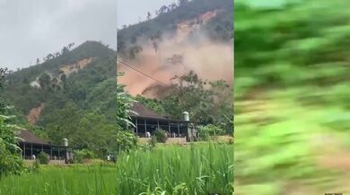 Sesuv půdy v Lao Cai: Tajfun Yagi zdevastoval horskou vesnici Lang Nu