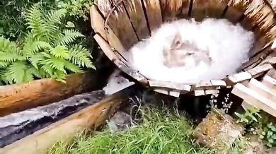 Tradiční rumunské pračky využívající proudění řek