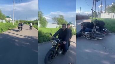 Když motorkář nedává pozor...