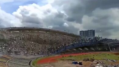 Demolice stadionu Shah Alam v Malajsii