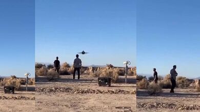 Nízký průlet stíhacího letounu