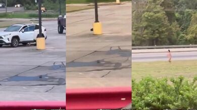 Nahý muž způsobil nehodu