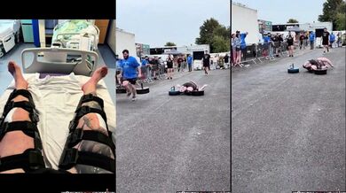 Strongman Dan Jones utrpěl děsivé zranění při soutěži