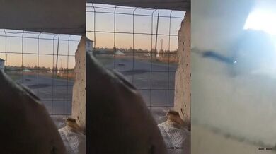 Ukrajinský dron pronásleduje ruský terénní vůz s vojáky uvnitř