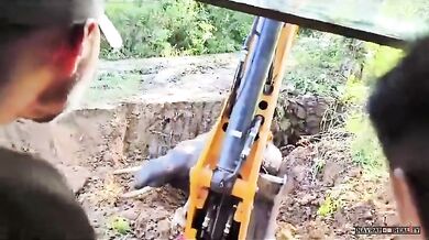 Záchrana slona uvězněného ve studni