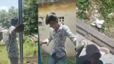 Mladík to schytal při blbnutí ve vlaku!