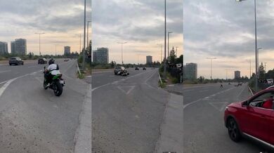 Motorkář se chtěl ukázat se svojí mašinou...