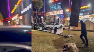 Řidič porshe, který zjevně nenávidí motorkáře!