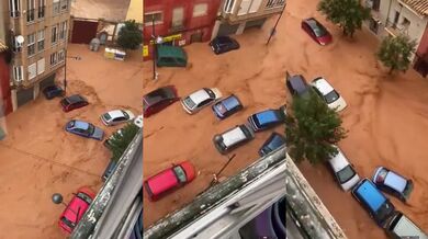 Záběry z povodní ve Španělsku