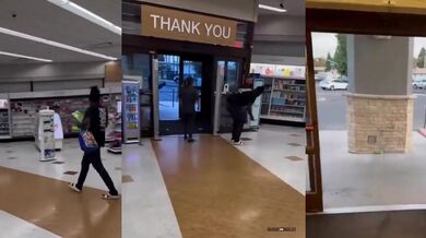 Drzí zloděj vs. odvážná prodavačka