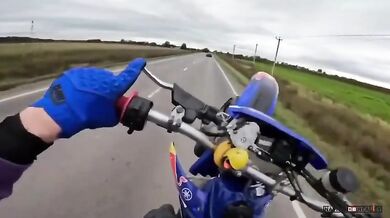 POV Wheelie nehoda na motorce