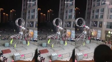 Nehoda při venkovní akrobacii