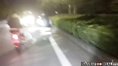 Čínský motocyklový road rage