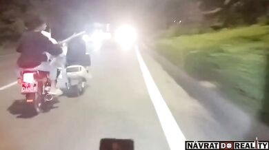 Čínský motocyklový road rage