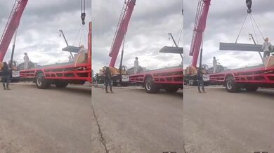 Dělníka rozmáčkl pád dvoutunového nákladu