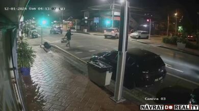 Srážka řidiče rozvážejícího jídlo