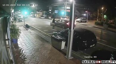 Srážka řidiče rozvážejícího jídlo