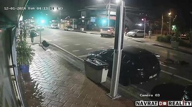 Srážka řidiče rozvážejícího jídlo