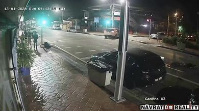 Srážka řidiče rozvážejícího jídlo