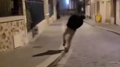 Klopýtnutí opilého chlapa