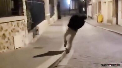 Klopýtnutí opilého chlapa