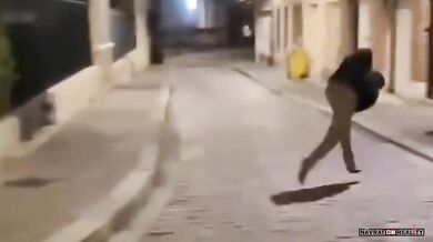 Klopýtnutí opilého chlapa