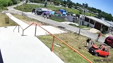 Policejní honička zakončená dopadením zločince