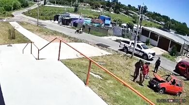 Policejní honička zakončená dopadením zločince