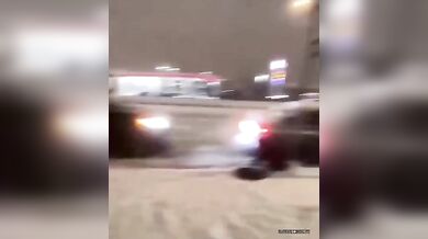 Dopravní nehoda na zasněžené silnici