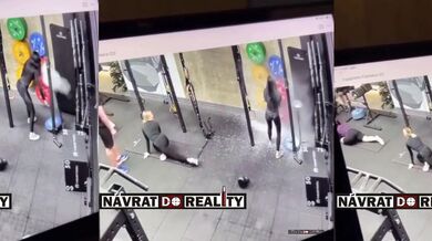 Vtipná nehoda ve fitku