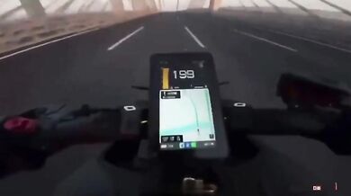 Testování elektrické motorky