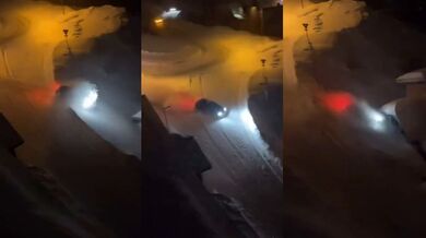 Zimní driftování nevyšlo podle plánu