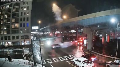 Výbuch kanálu v Worcesteru